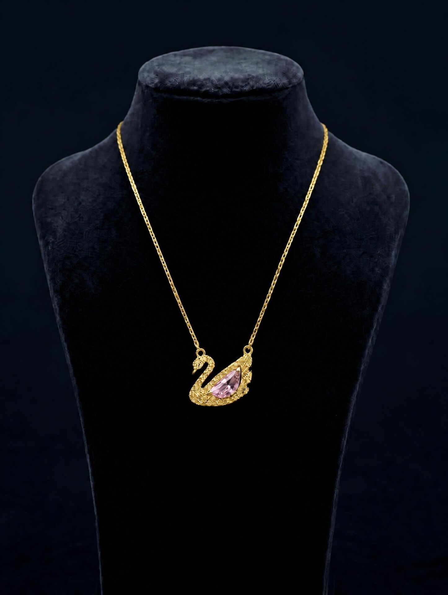 925 Ayar Kuğu Gold Kolye