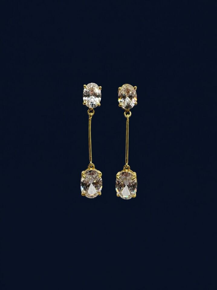 925 Ayar Hailey Gold Küpe