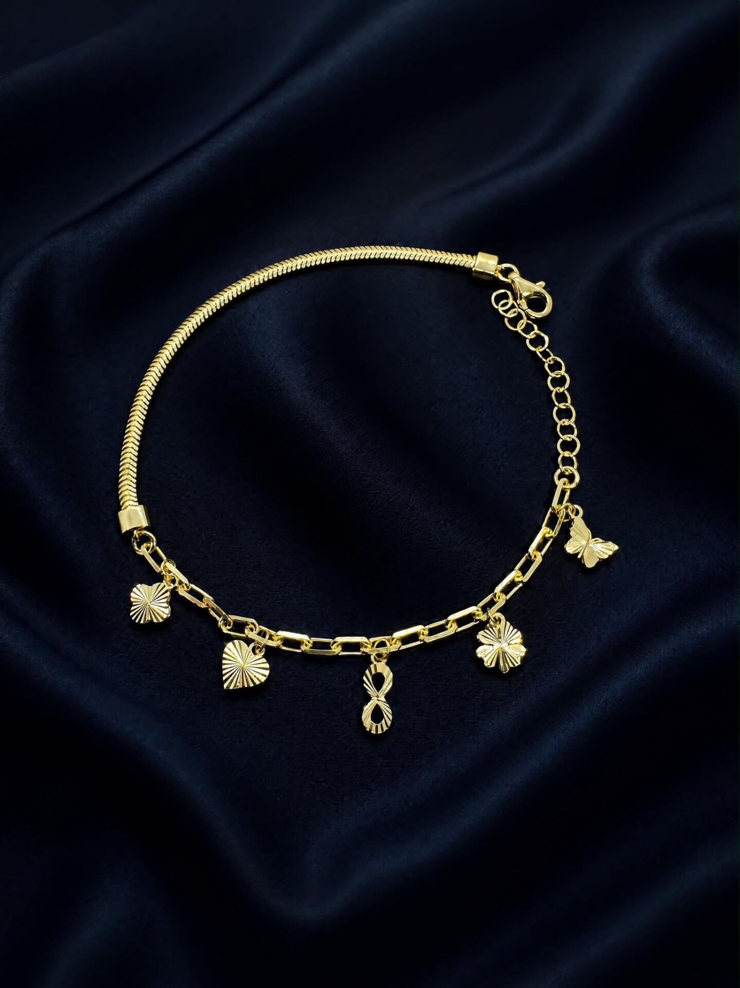 925 Ayar Şans Gold Bileklik
