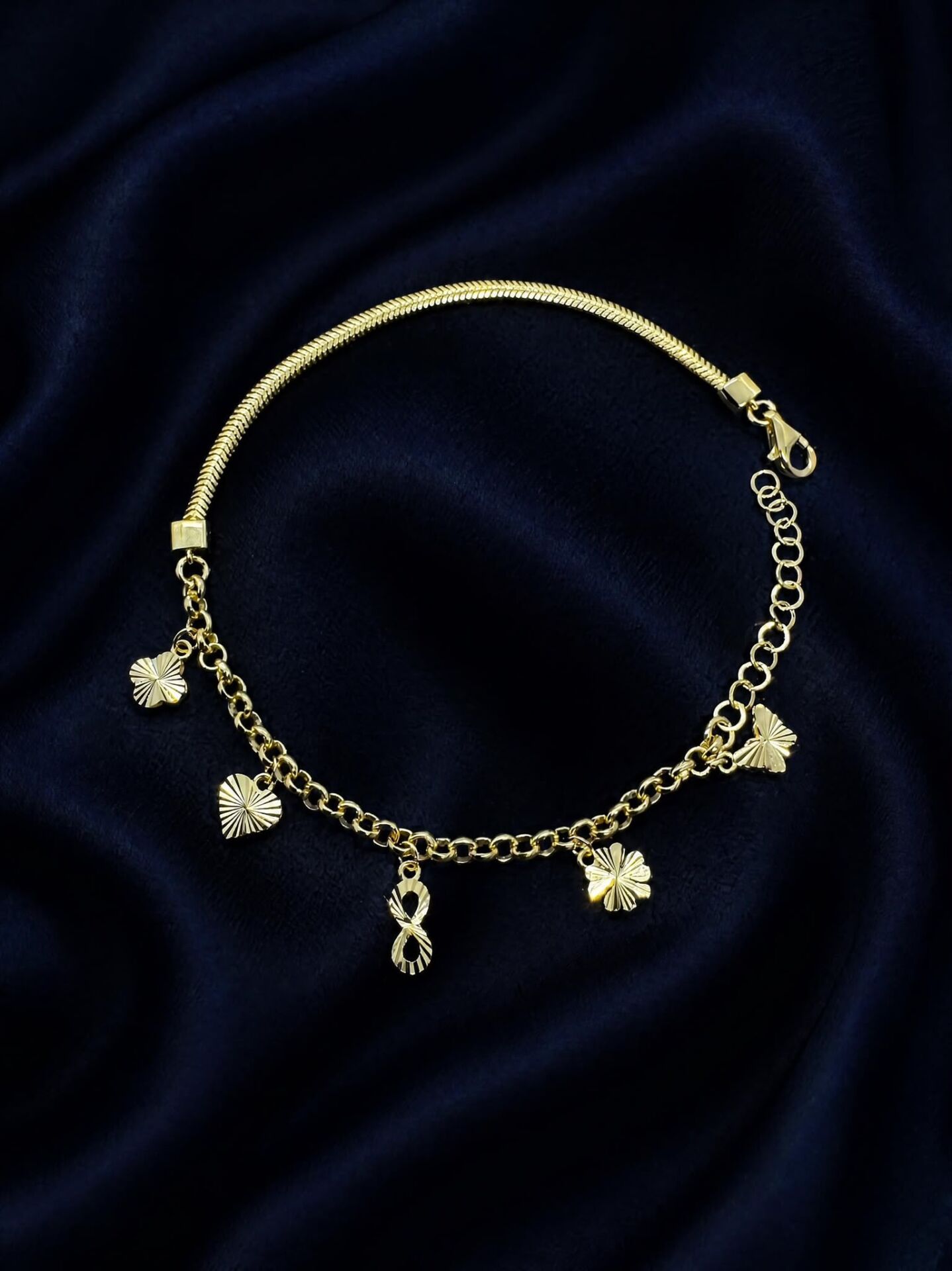925 Ayar Şans Gold Bileklik