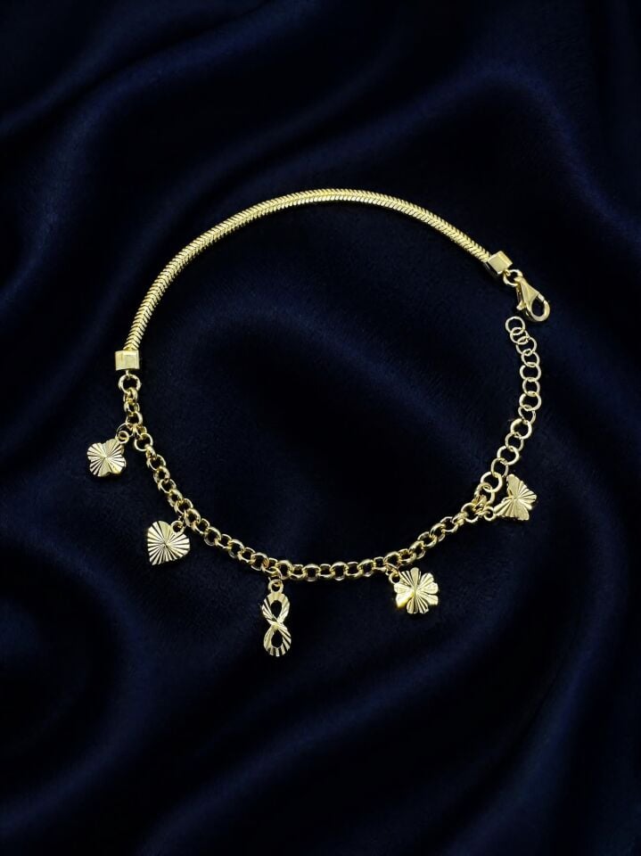 925 Ayar Şans Gold Bileklik